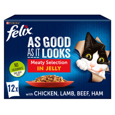 Purina Felix As Good As It Looks Cat Food Meaty Selection in Jelly
