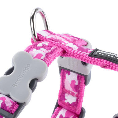 Red Dingo Camouflage Hot Pink Dog Harness