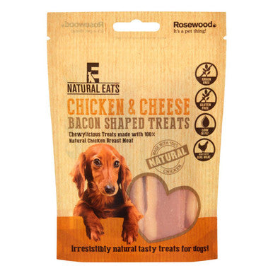 Rosewood Natural Eats ChickenCheese Bacon Dog Treat