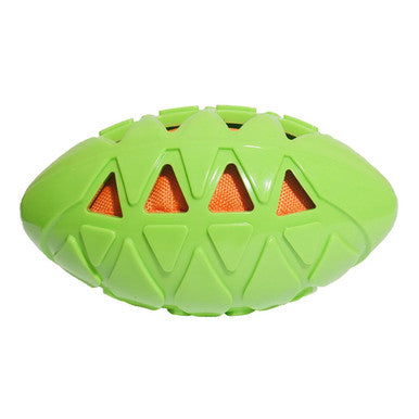 Rosewood Tough Crunch Rugby Ball Dog Toy