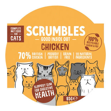 Scrumbles Grain free Chicken Adult Pate Wet Cat Food