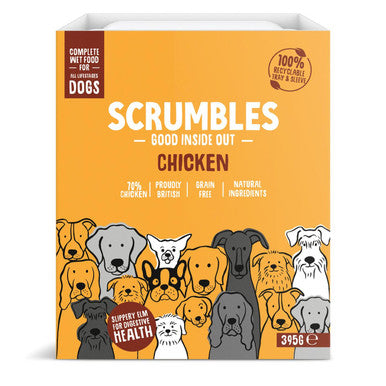 Scrumbles Wet Dog Food Pate Grain free Chicken