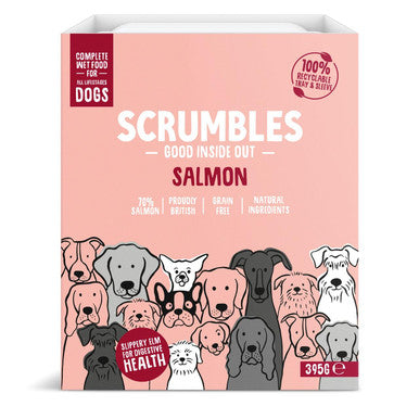 Scrumbles Wet Dog Food Pate Grain free Salmon