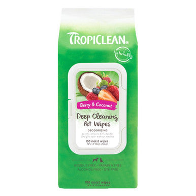 Tropiclean Deep Cleaning Pet Wipes