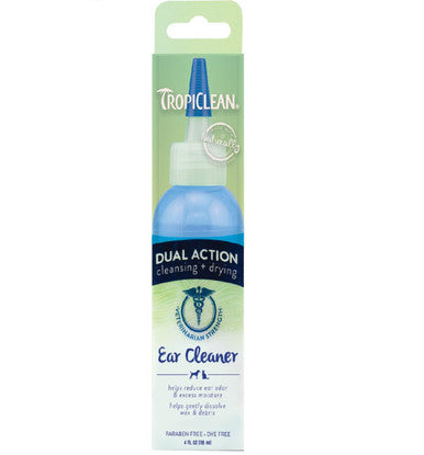 Tropiclean Dual Action Ear Cleaner for Dog Cat