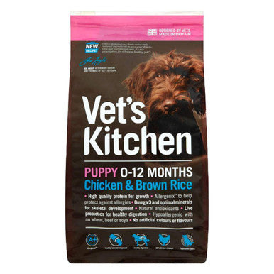Vets Kitchen Puppy Chicken Brown Rice Dry Dog Food