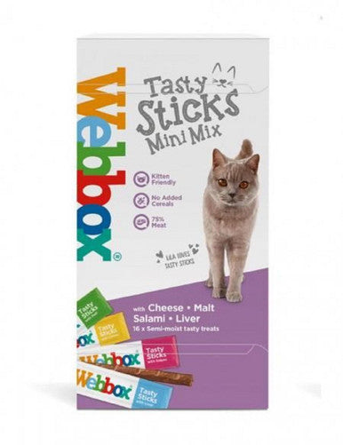 Webbox Cat Delight Tasty Mini Sticks with Cheese Salami Malt Liver