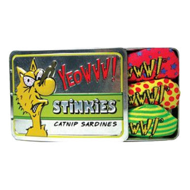 Yeowww Catnip Stinkies Sardine Tin Cat Toy