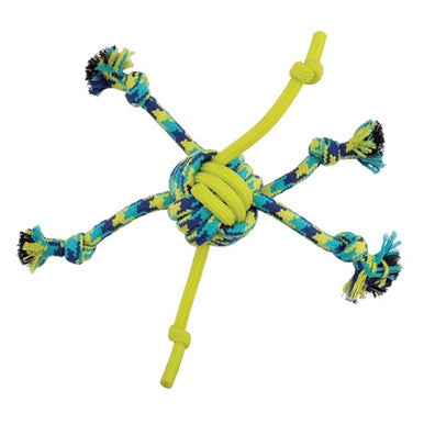 Zeus K9 Fitness Rope TPR Spider Ball Dog Toy