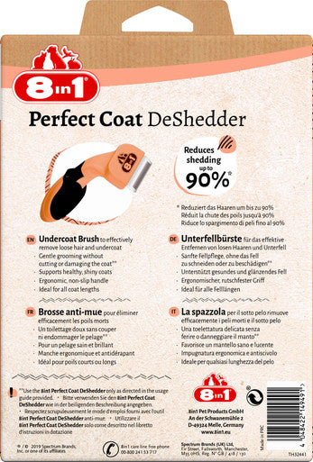 8in1 Perfect Coat DeShedder Cat Grooming Comb