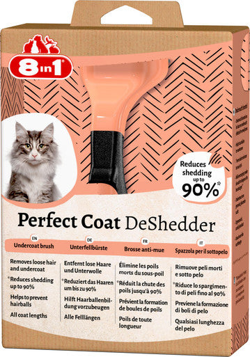 8in1 Perfect Coat DeShedder Cat Grooming Comb