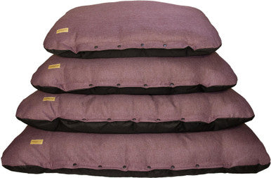 Earthbound Flat Cushion Dog Bed in Eden Mulberry