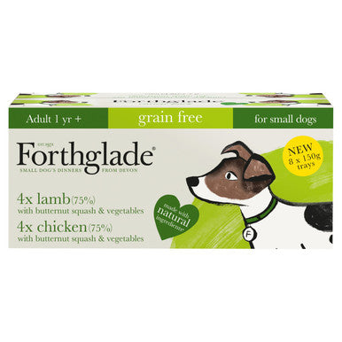 Forthglade Grain free Small Adult Wet Dog Food Chicken Lamb