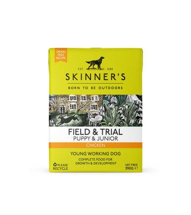 Skinners Field and Trial Puppy and Junior Wet Dog Food Chicken with Garden Vegetables