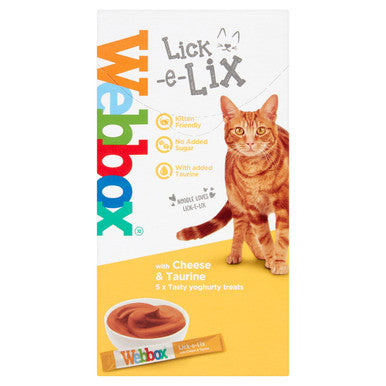 Webbox Lick e Lix Grain free Cat Treats Cheese Taurine