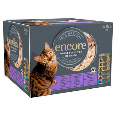 Encore Adult Wet Cat Food Tin Mixed Multipack
