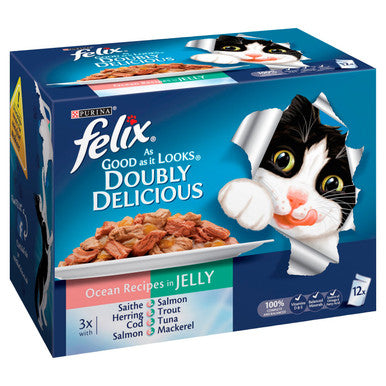 Felix As Good As It Looks Doubly Delicious Wet Cat Food Ocean Recipes