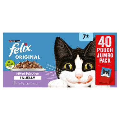Felix Senior Wet Cat Food Variety in Jelly
