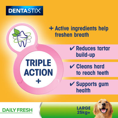 Pedigree Dentastix Fresh Daily Dental Chews for Large Dog