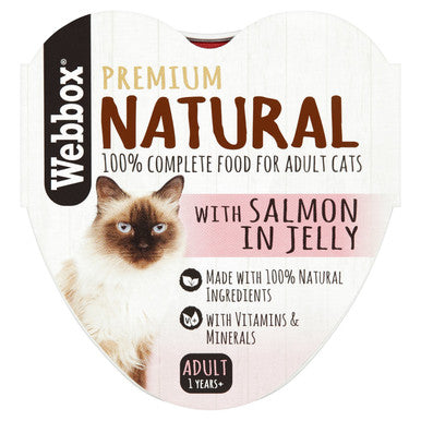 Webbox Natural Adult Wet Cat Food Salmon in Jelly